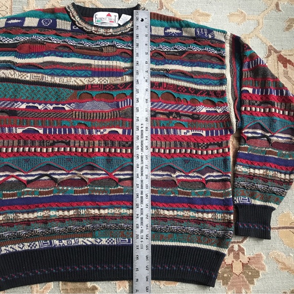 SOLD - Florence Tricot Coogie Style 3D Knit Textured Sweater Size Large - Biggie - Picture 16 of 16